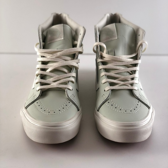 Vans Unisex Sk8-Hi Slim Zip Leather Skate Shoes. - Picture 7 of 8